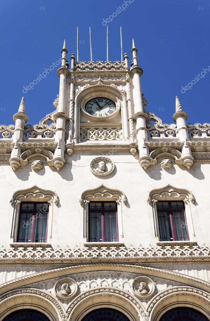 Rossio Railway Station entrance, Lisbon