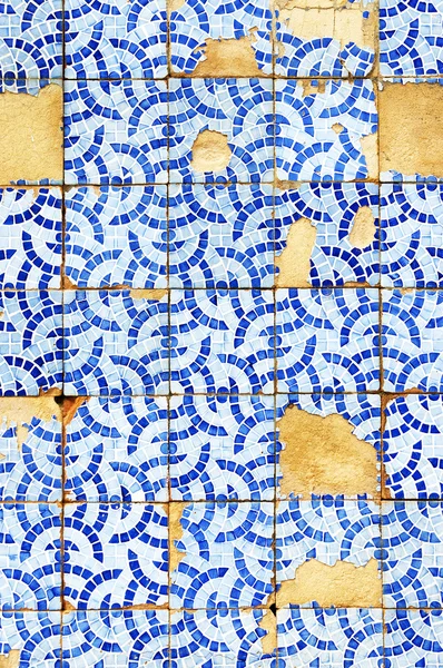 Detalhe de azulejos típicos de Lisboa — Fotografia de Stock
