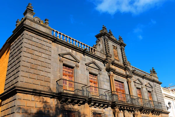 Detalle arquitectónico en el casco antiguo de San Cristóbal de La Laguna — Foto de Stock