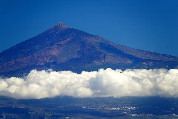 Volcano Teide seen from Agulo Village, La Gomera — Stock Photo, Image