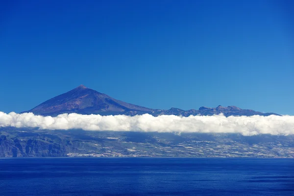 Vulcão Teide visto de Agulo Village, La Gomera — Fotografia de Stock