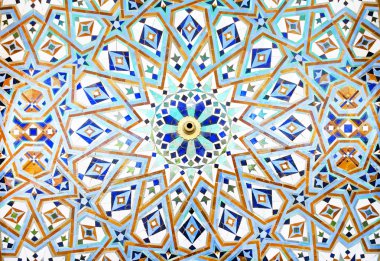 Hassan II Camii Casablanca'da dekorasyon detay