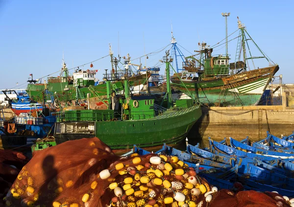 Fishing boats in Essaouira — Stock Photo, Image