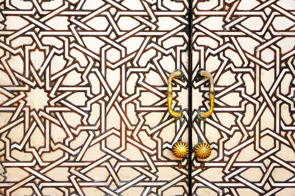 Architectural detail of the The Hassan II Mosque, Casablanca