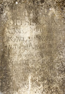 Roma İmparatorluğu'nun Yazıtı taş oyma