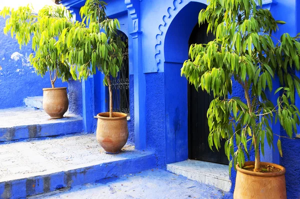 Architectural detail in Chefchaouen — Stock Photo, Image