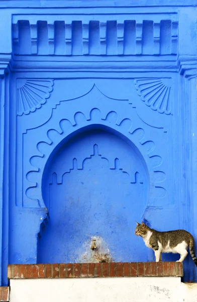 Detalle arquitectónico en Chefchaouen — Foto de Stock