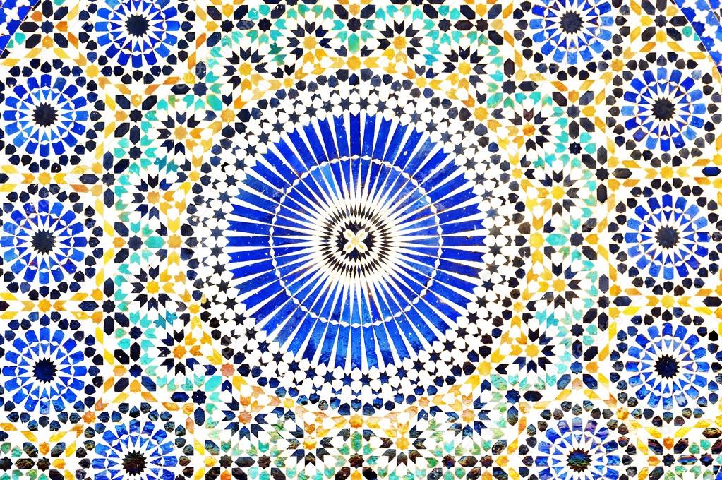 Image of a moroccan mosaic decoration