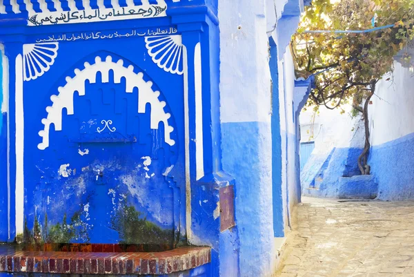 Street in Medina of Chefchaouen, Morocco — Stock Photo, Image