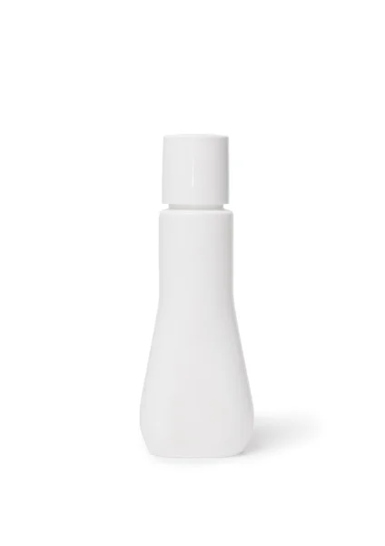 White Shampoo or body care cosmetic bottle isolated on . — Stockfoto