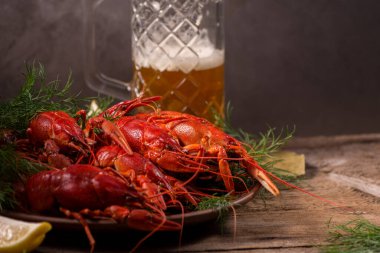 Kerevit, dereotlu ve limonlu bir tabakta kaynatıldı. Karanlık, durgun hayat.