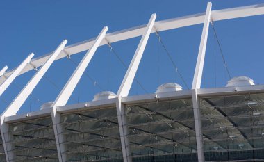 KYIV, UKRAINE, 12 Eylül 2020: Ukrayna 'nın başkenti Kyiv' deki Olimpiyat Stadyumu.