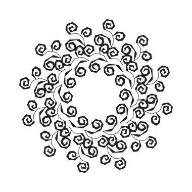 Çizilmiş zentangle - vektör çizim el