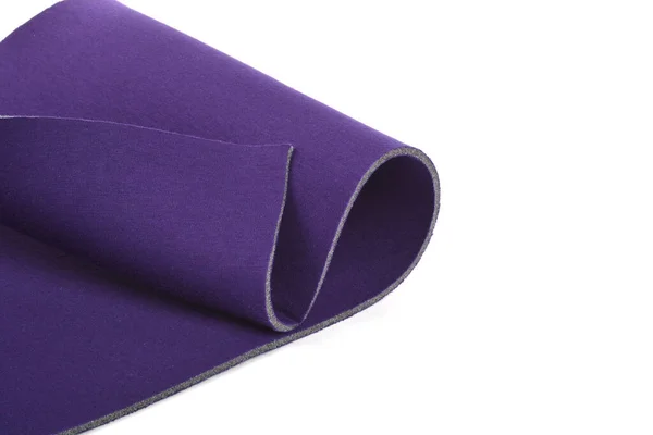 Roll Purple Color Material Foam Rubber Fabric Bra Underwear Porous — Stock Photo, Image