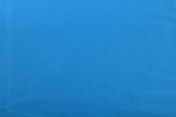Blauwe Jersey Elastische Gebreide Stof Closeup Textuur Kan Worden Gebruikt — Stockfoto