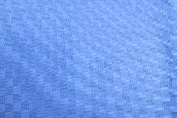 Modrá Bavlna Přírodní Tkaniny Přední Pohled Může Být Použit Jako — Stock fotografie