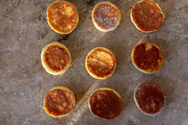 Homemade Fluffy Souffle Pancake Виготовляється Мигдалю Кокосового Горіха Соєвого Білкового — стокове фото