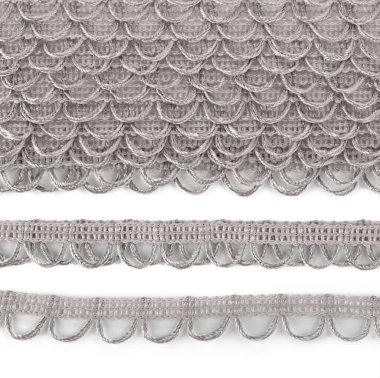 Yuvarlak döngülü dekoratif tamamlayıcı örgü.