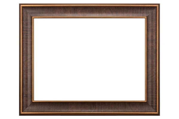 Bruin model canvas frame geïsoleerd op witte achtergrond — Stockfoto