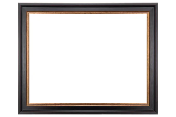 Brown mockup canvas frame isolated on white background — Stock Photo, Image