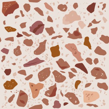 Terrazzo desenli kusursuz bir desen. Kumlu Terrazzo tasarımı.