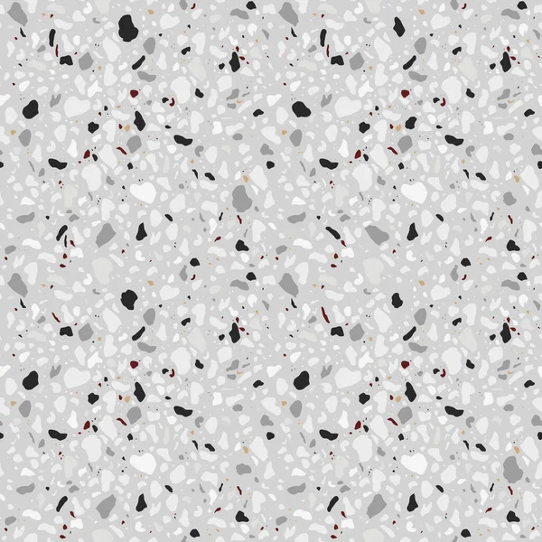 Naadloos Patroon Met Grijs Decoratief Terrazzo — Stockvector