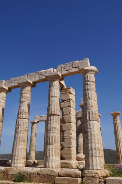 poseidon Tapınağı, Atina, Yunanistan yakınındaki cape sounion. 