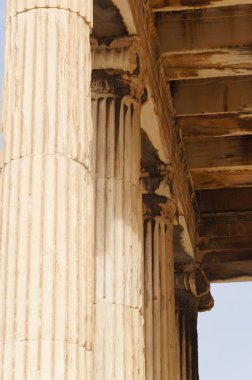 Güzel detay Atina akropolü Parthenon Tapınağı.