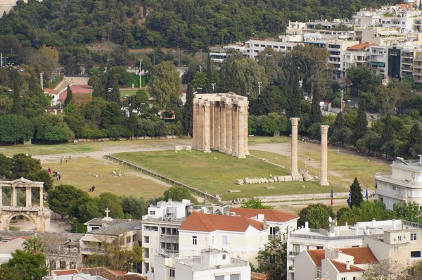Olimpiya-Zeus, Atina Tapınağı. Yunanistan — Stok fotoğraf