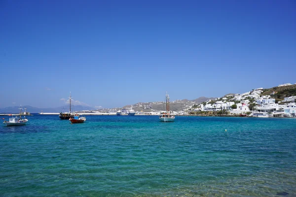 미코노스 섬, Cyclades를 그리스에 블루 라군 — 스톡 사진