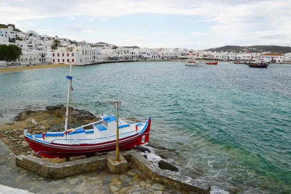 Hermosa vista de la isla de Mykonos, Cícladas, Grecia . — Foto de Stock