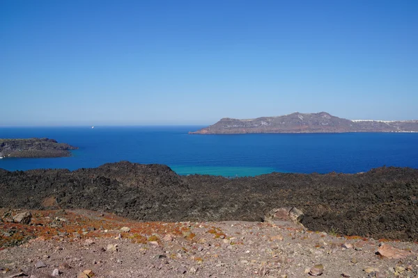 Nea Kameni island near Santorini, Cyclades, Greece — Stock Photo, Image
