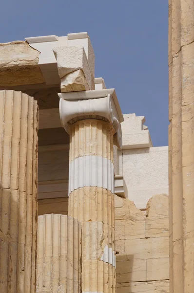 Propilea, l'ingresso monumentale dell'acropoli, Atene Grecia — Foto Stock