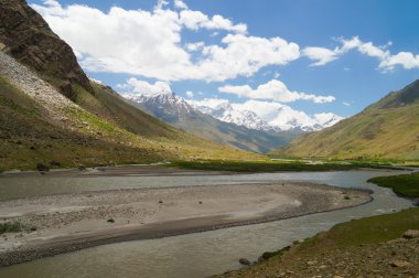 nehir ve dağ suru Vadisi, ladakh, Hindistan