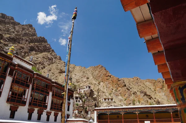 Colorful front compound of hemis monastery in Ladakh, India — Stock Photo, Image