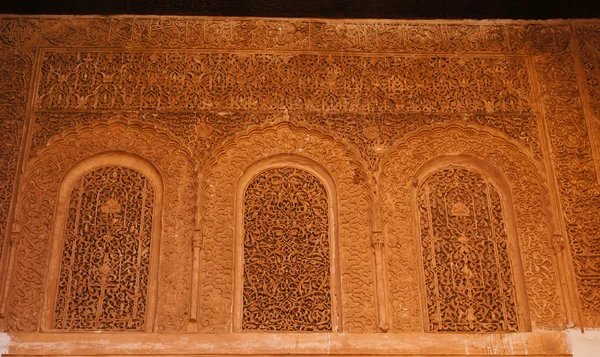 Detalhe arquitetônico de túmulos saadianos em Marrakech — Fotografia de Stock