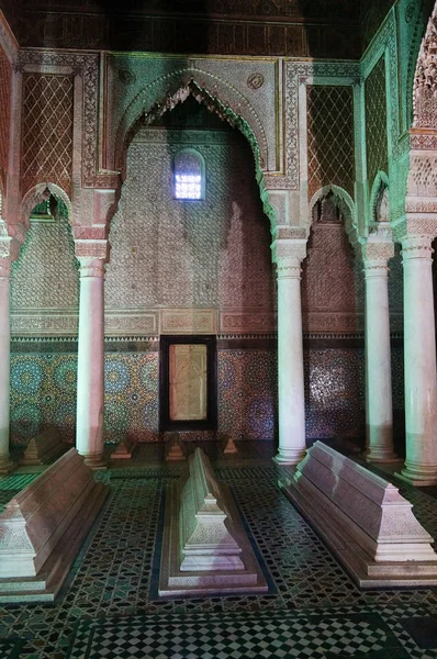 Os túmulos Saadiens em Marrakech, Marrocos . — Fotografia de Stock