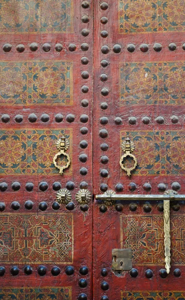 Moroccan entrance. Mosque Sidi Ahmed Tijani in Fez, Morocco. — Stock Photo, Image