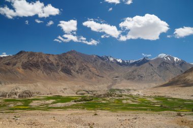 Nubra Vadisi, Ladakh, Hindistan Dağı güzel doğal görünümü