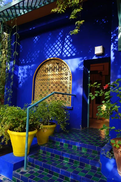 Giardino Jardin Majorelle a Marrakech, Marocco — Foto Stock