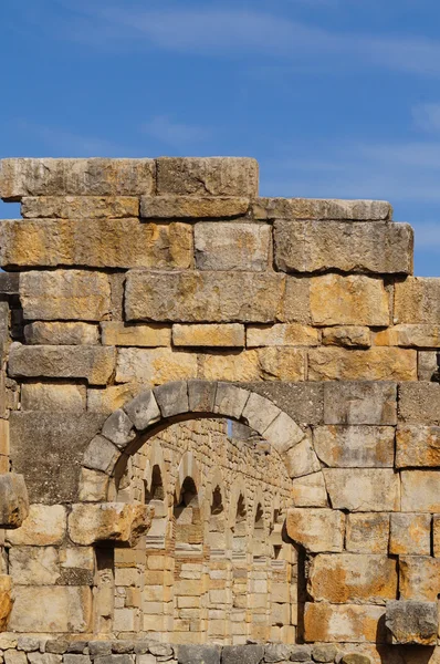 Volubilis - ruiny rzymskie bazyliki w Maroko — Zdjęcie stockowe