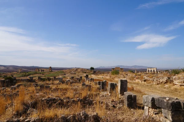 Volubilis Fas en iyi korunmuş Roma site olduğunu. — Stok fotoğraf