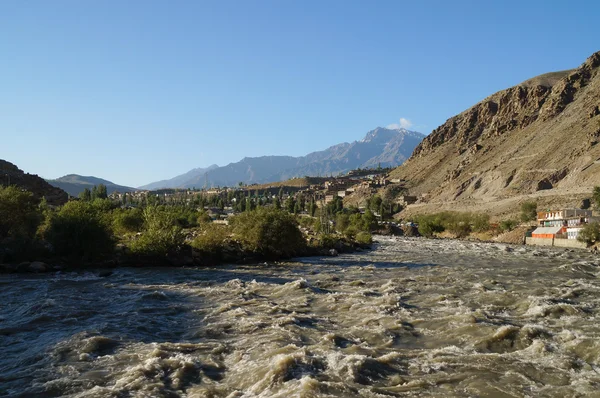 River stream at Kargil in Ladakh , India — Stock Photo, Image