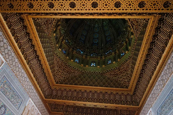 Interior do Mausoléu de Mohammed V em Rabat, Marrocos , — Fotografia de Stock