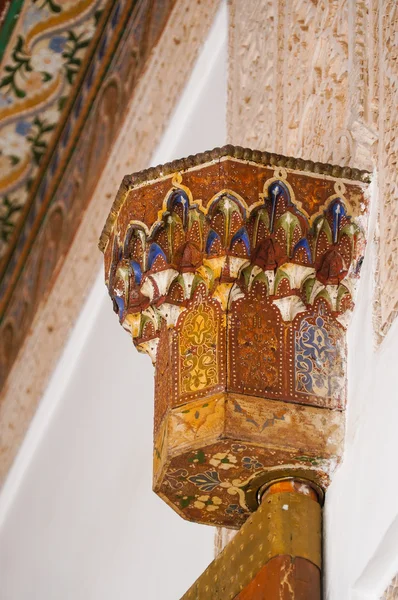 Oriental decorative detail in  Bahia Palace, Marrakech — Stock Photo, Image