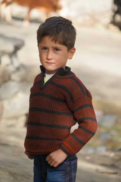 Ładny chłopak Pakistanu w północnym Pakistanie — Zdjęcie stockowe