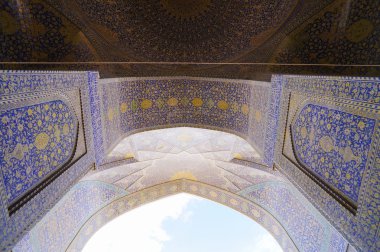 Imam Camii Isfahan, İran'ın güzel iç.