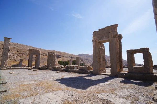 Antické ruiny Persepolis, ceremoniální kapitál Achae — Stock fotografie