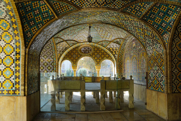 Beautiful detail of the Golestan Palace, Iran. 