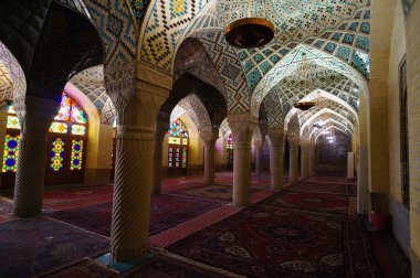 Şiraz, iran Nasır el-mülk Camii. 